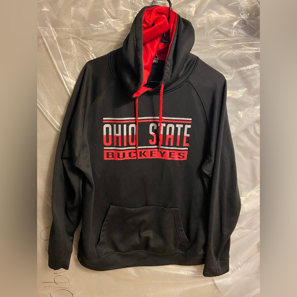 Ohio State Buckeyes Black and Red Men's Sweater